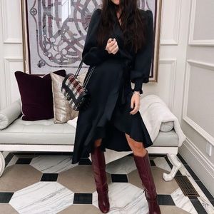 Black Rachel Parcell Wrap Dress